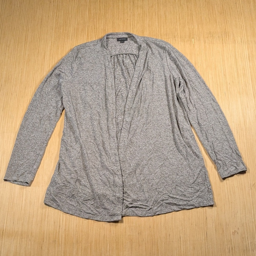 J.Jill Wearever Collection Gray Knit Cardigan Stretchy Minamilist Women's Medium